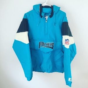 Vintage STARTER Carolina panthers jacket w/hoodie